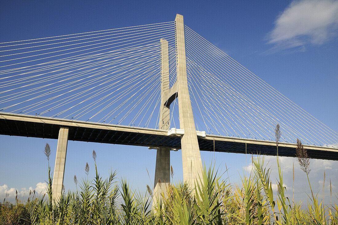 Portugal,  Lisbon  Vasco da Gama bridge over Tago river