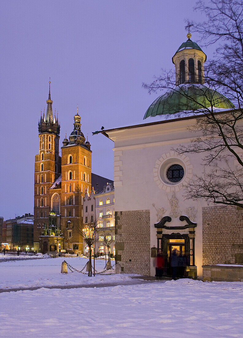 Poland Krakow St Adalbert and St Mary´s church