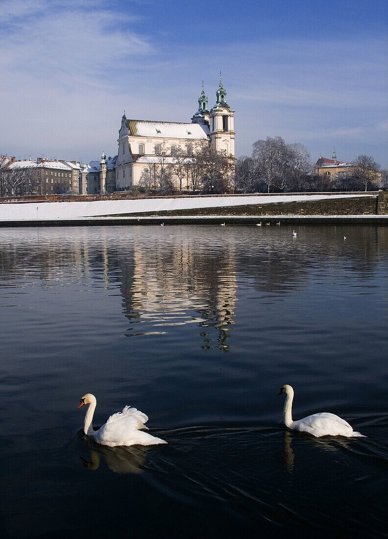 Poland Krakow,  On the Rock monastery winter