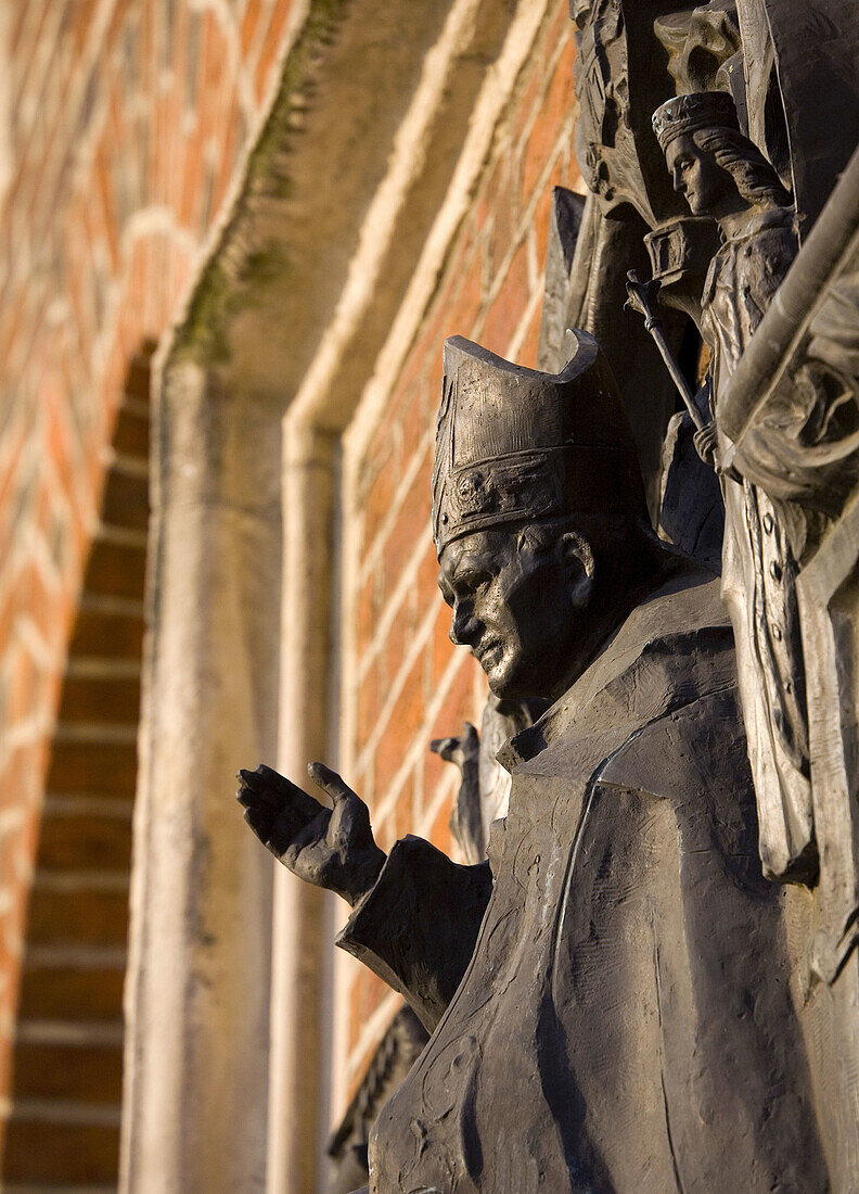 Poland Krakow St Mary´s Church details Pope John Paul II