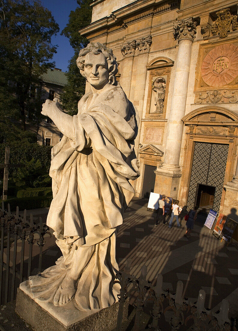 Poland Krakow Baroque St Peter and St Paul Church Apostles statues