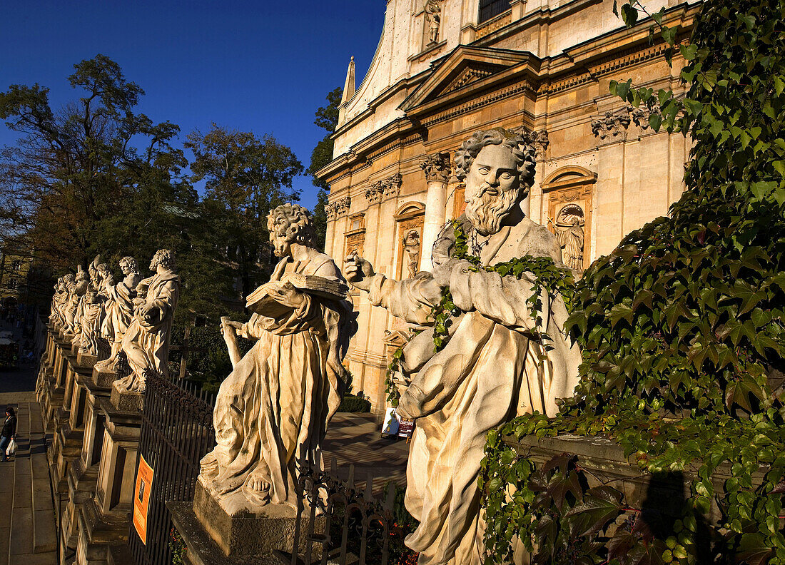 Poland Krakow Baroque St Peter and St Paul Church Apostles statues