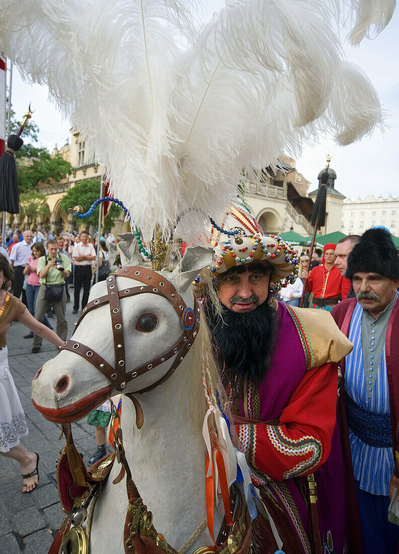 Poland Krakow The annual Lajkonik festival,  celebrating Poland´s victory over the Tartars in 1241
