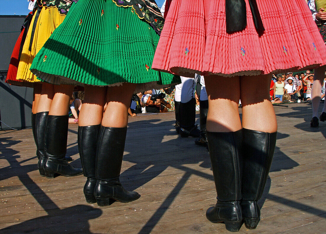 Poland Krakow,  Folk dance festival at Main Market Square