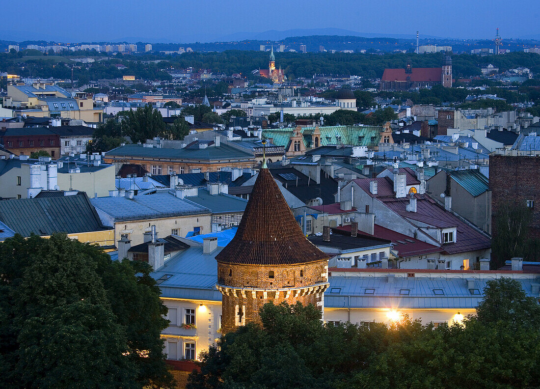 Poland Krakow,  Carrpender´s Tower and former city arsenal,  Medieval Wall