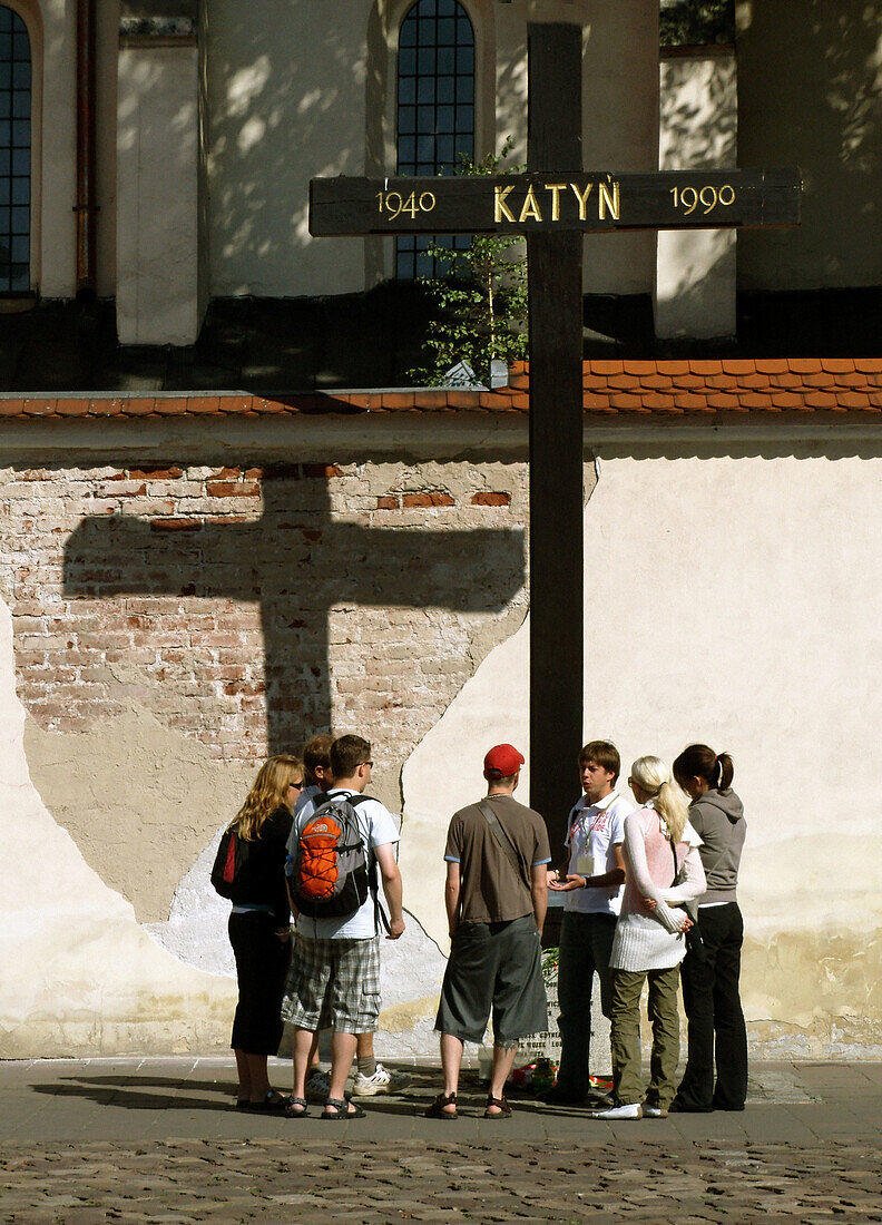 Poland,  Krakow,  Katyn cross