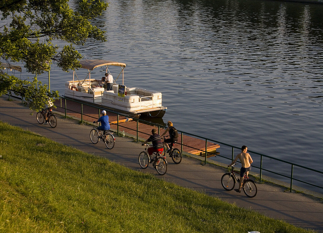 Poland,  Krakow,  by Vistula river