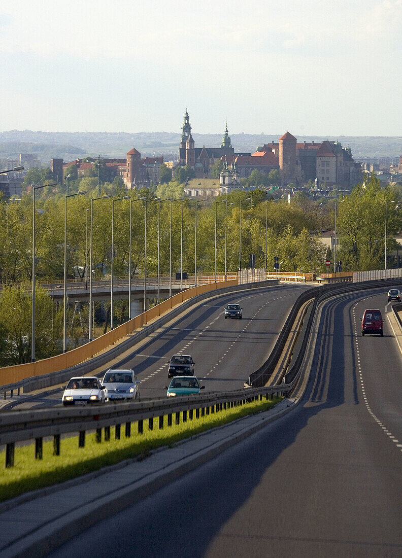 Poland,  Krakow,  from road