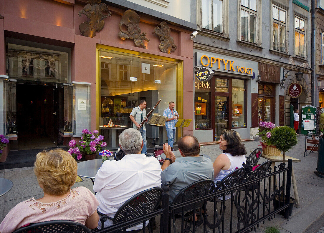 Music at Grodzka street,  Krakow,  Poland