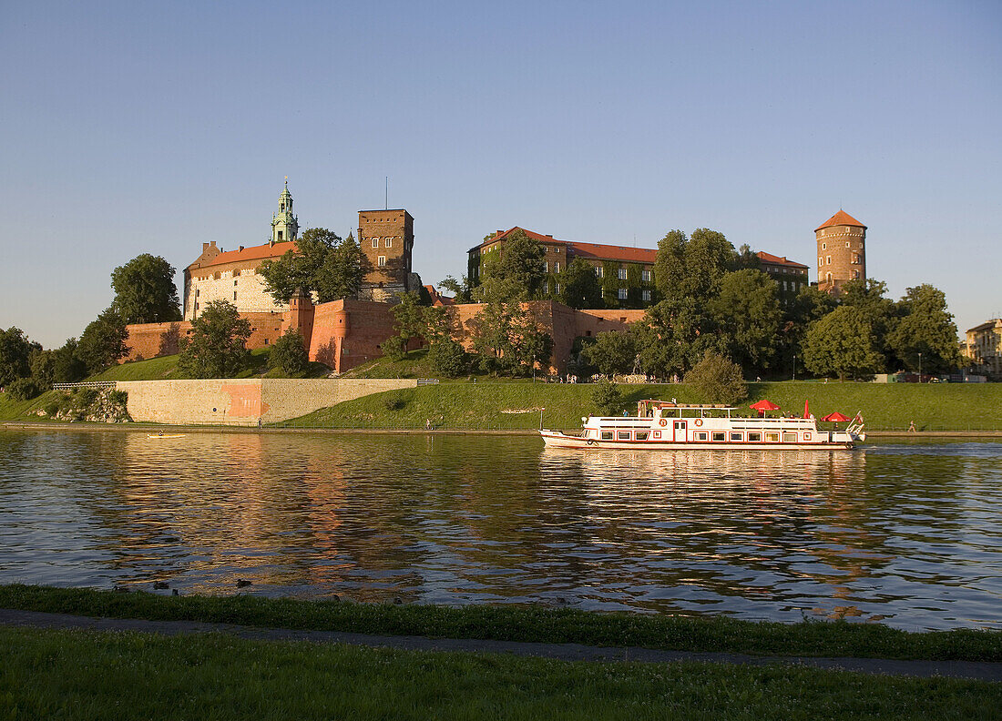 Poland,  Krakow,  Wawel Hill,  Vistula river