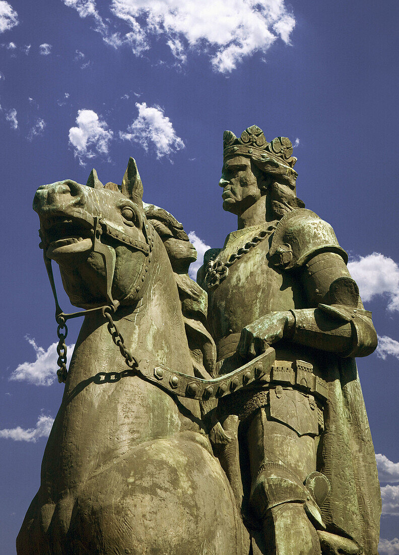 Poland Krakow,  Monument commemorating the Battle of Grunwald,  15 July 1410,  won by King Wladyslaw Jagiello