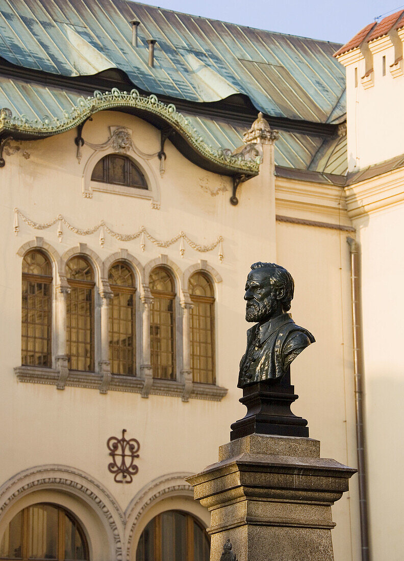 Poland Krakow,  Monument to Mikolaj Zyblikiewicz,  president of Krakow