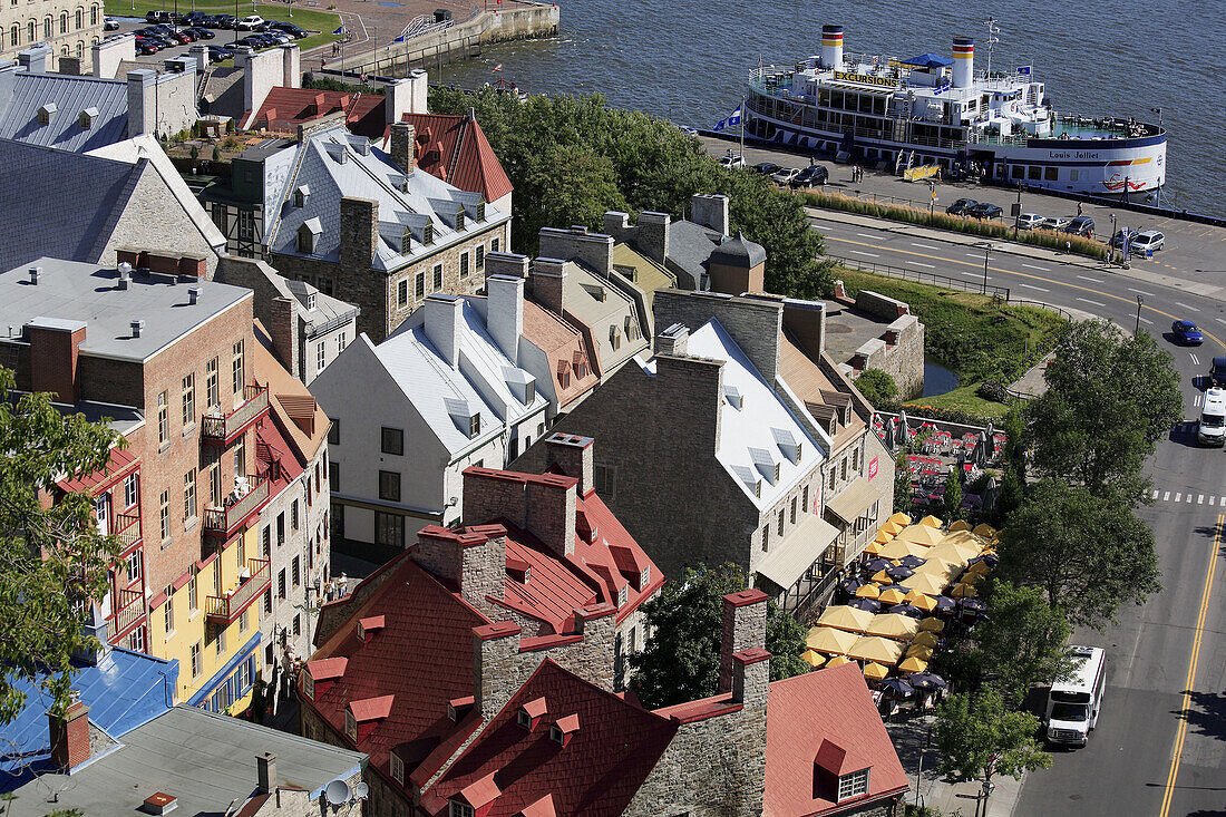 Canada,  Québec,  Quebec City,  lower town rooftops