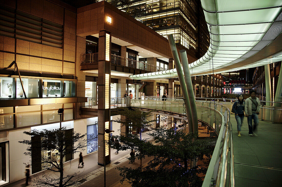 Taiwan,  Taipei,  Xinyi shopping area at night