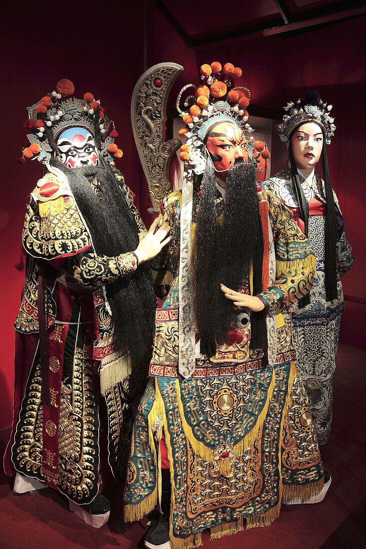 China,  Beijing,  National Grand Theatre,  Beijing opera costumes and masks