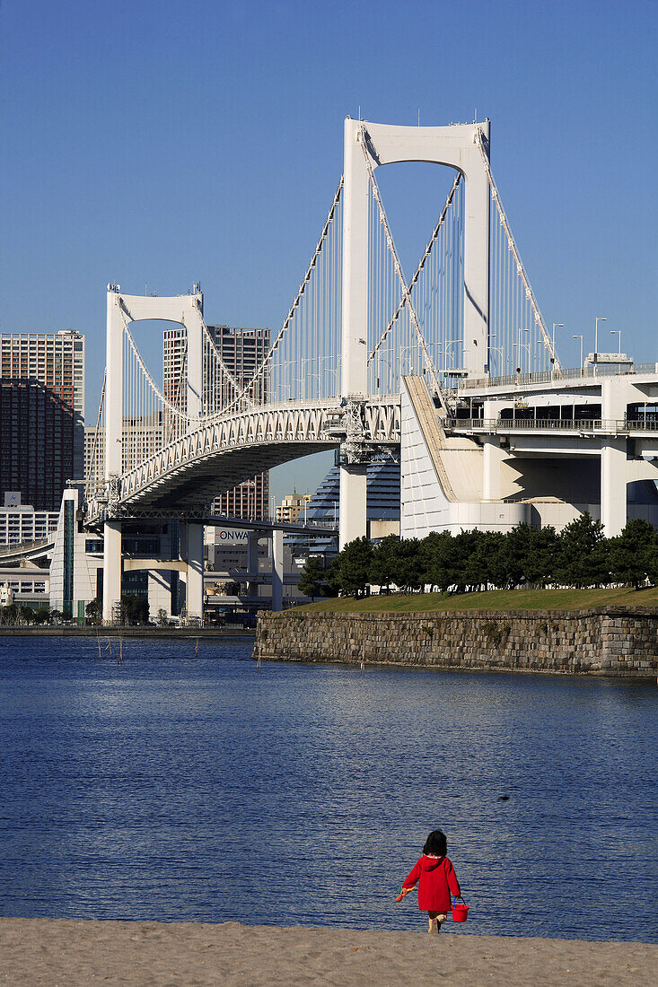 Japan,  Tokyo,  harbour,  Rainbow Bridge