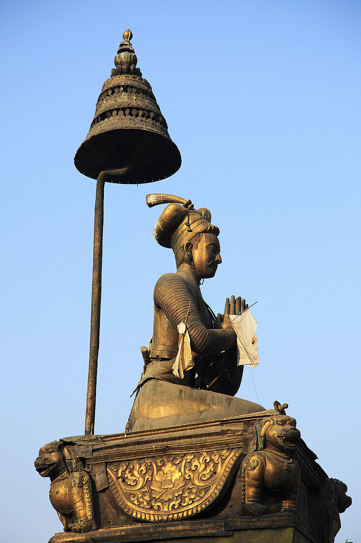 Nepal,  Kathmandu Valley,  Bhaktapur,  King Bhupatindra Malla´s pillar