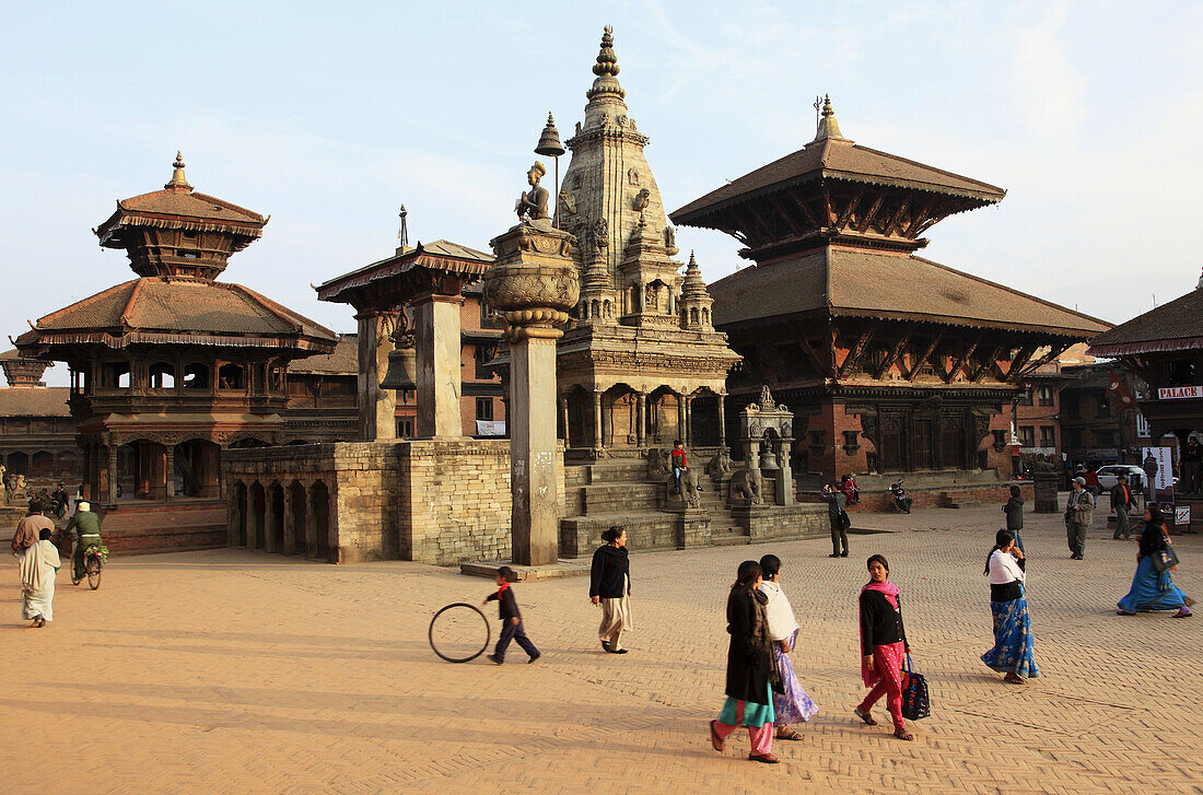 Nepal,  Kathmandu Valley,  Bhaktapur,  Durbar Square,  general view