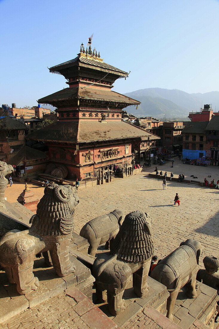 Nepal,  Kathmandu Valley,  Bhaktapur,  Taumadhi Tol,  Kasi Biswanath Temple