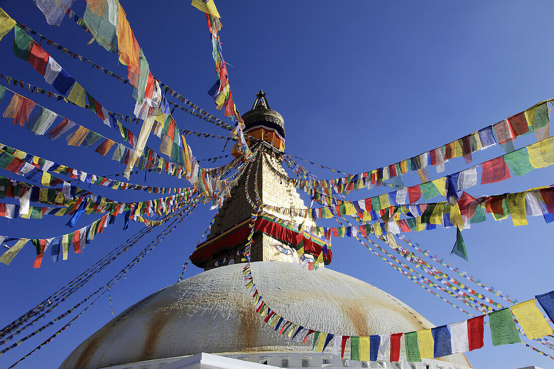 Nepal,  Kathmandu Valley,  Boudhanath,  Bodhnath Stupa