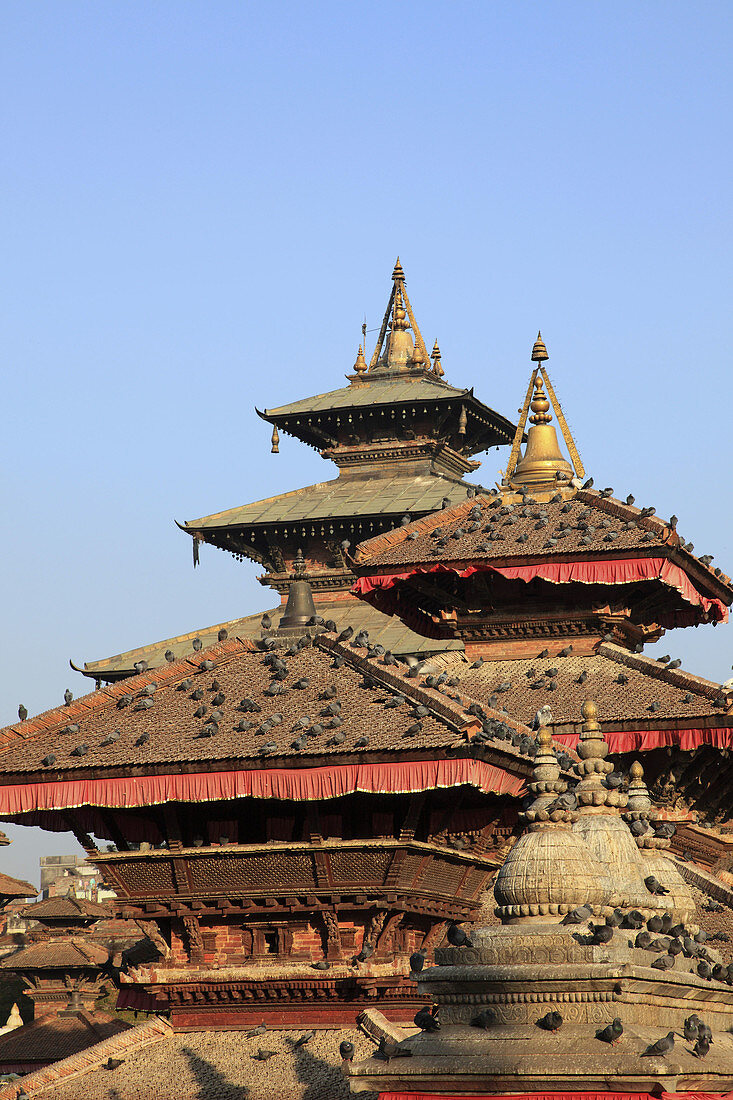 Nepal,  Kathmandu,  Durbar Square,  temples,  general view