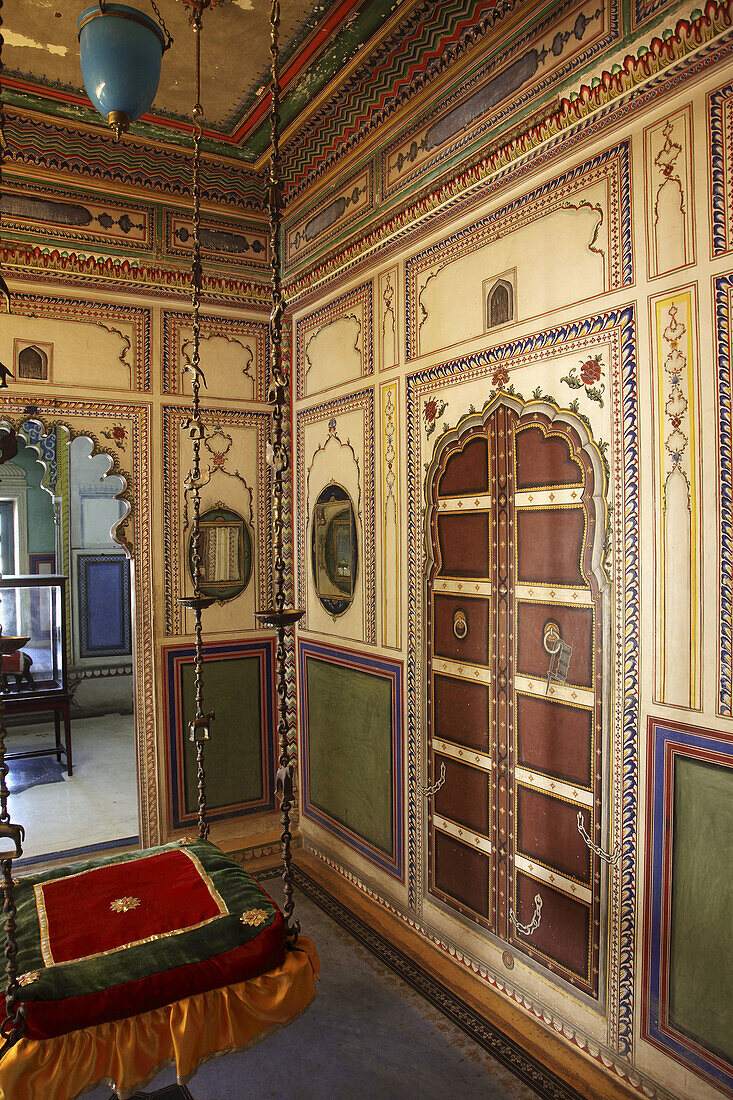 India,  Rajasthan,  Udaipur,  City Palace,  interior