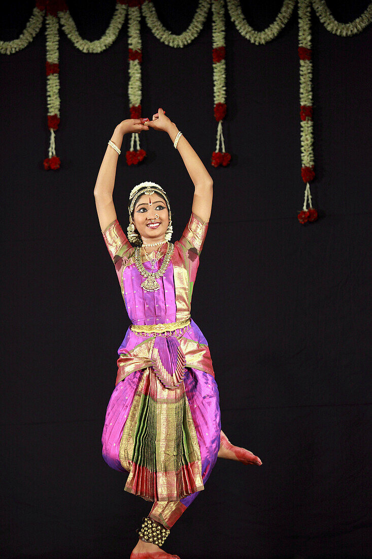 India,  Tamil Nadu,  Chennai,  Madras,  bharata natyam dancer