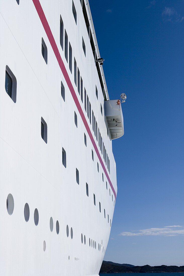 Cruise ship MS Deutschland in the sunlight, Qaqortoq, Kitaa, Greenland