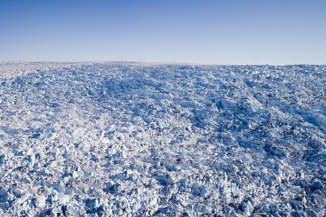 Aerial view of Ilulissat Kangerlua Icefjord, Ilulissat (Jakobshavn), Disko Bay, Kitaa, Greenland