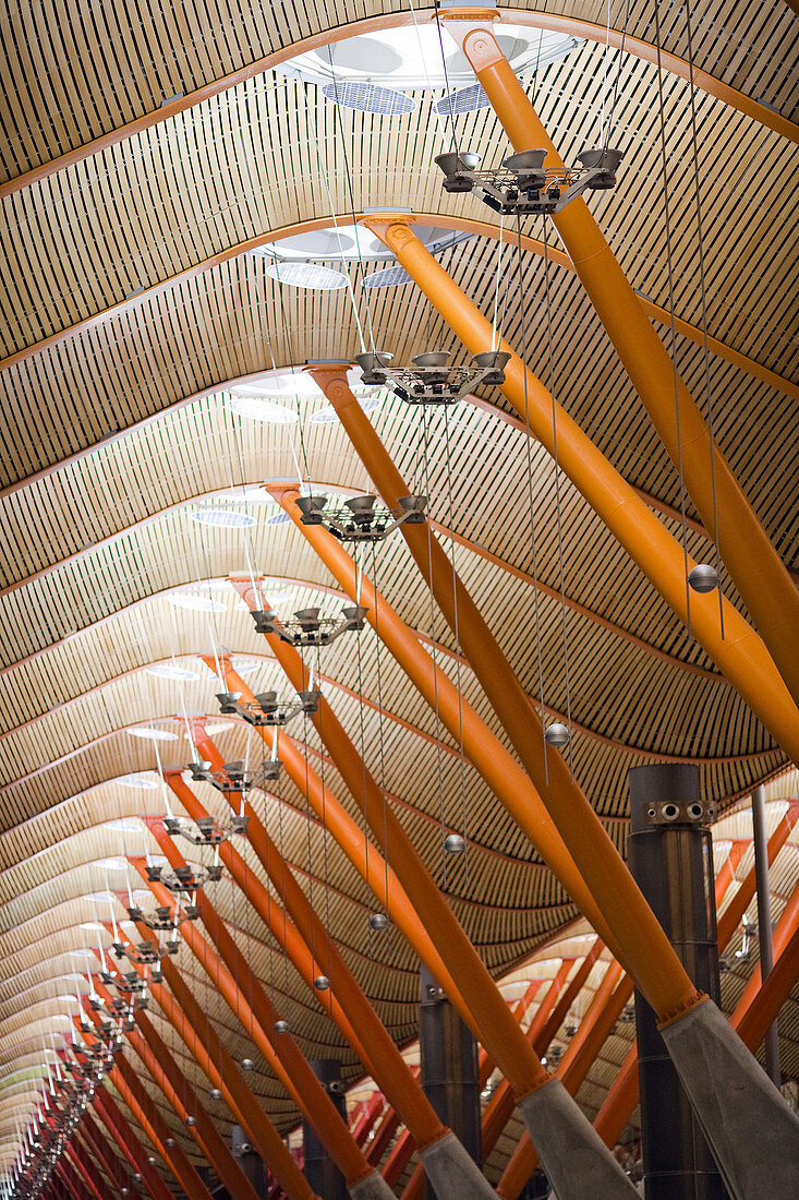 Terminal 4,  new Barajas airport terminal. Madrid,  Spain