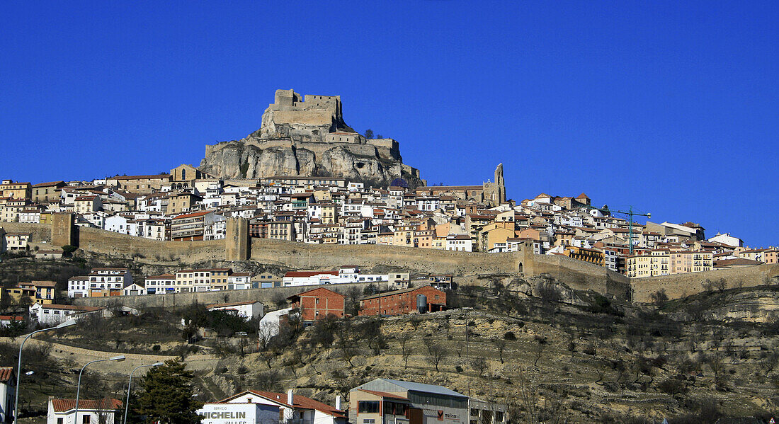 Morella,  little and old town in Spain.