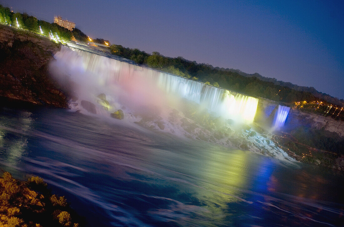 Niagara Falls at night, Ontario Canada