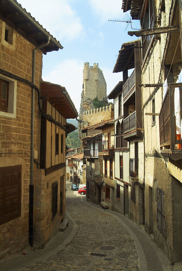 Castle, Castles, Frias, Spain, Street, Streets, View, Views, Village, Villages, XP5-831038, agefotostock 