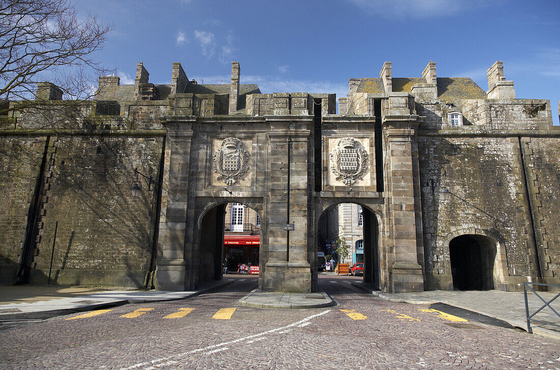 St Vicent town gate,  Saint-Malo. Ille-et-Vilaine,  Bretagne,  France