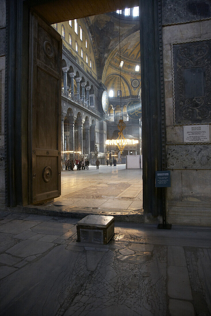 Innenansicht der Hagia Sofia, Istanbul, Türkei