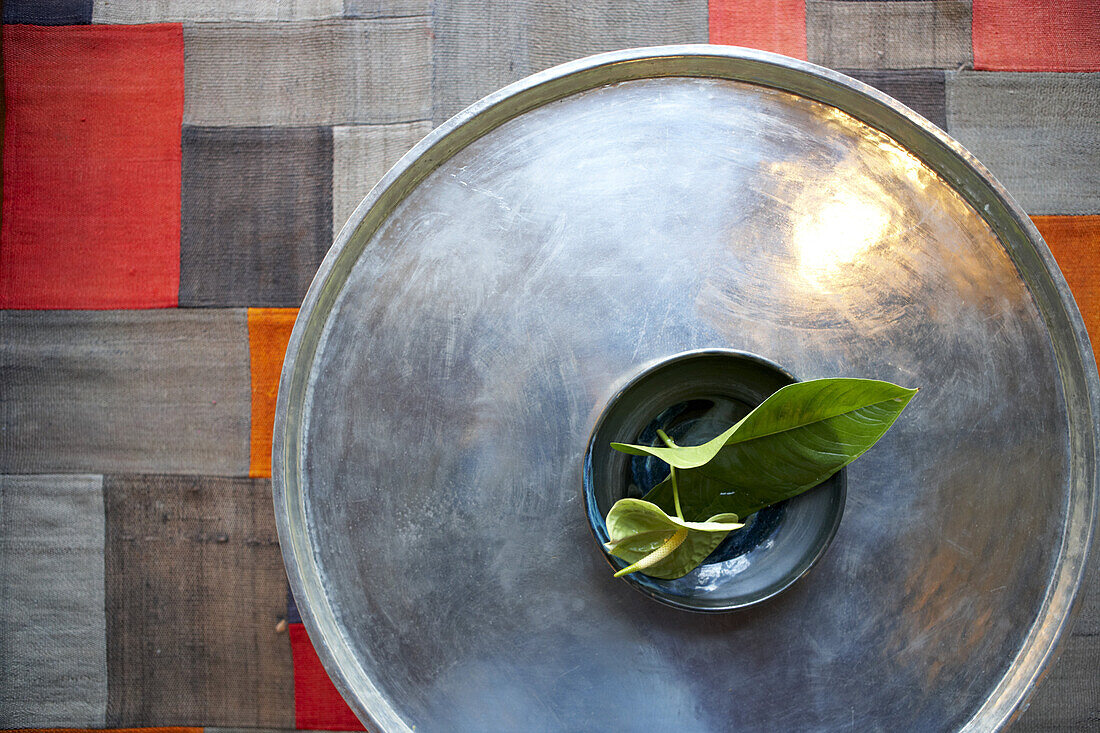 Side table in Hotel Sumahan, Istanbul, Turkey