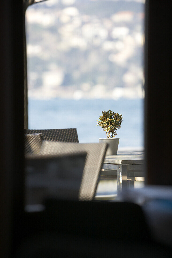 Terrasse des Hotel Sumahan, Istanbul, Türkei