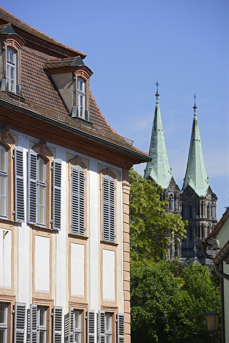 Old town and cathedral, Bamberg, Upper Franconia, Bavaria, Germany