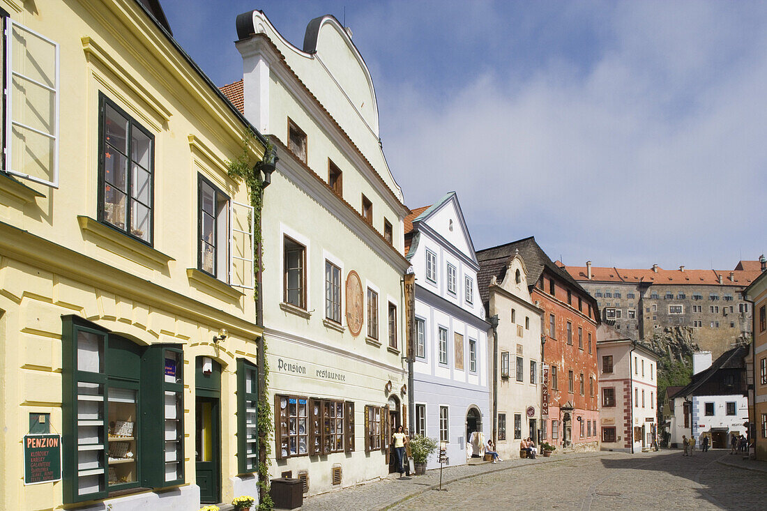 Siroka-Strasse, Cesky Krumlov, Krummau an der Moldau, Südböhmen, Tschechien