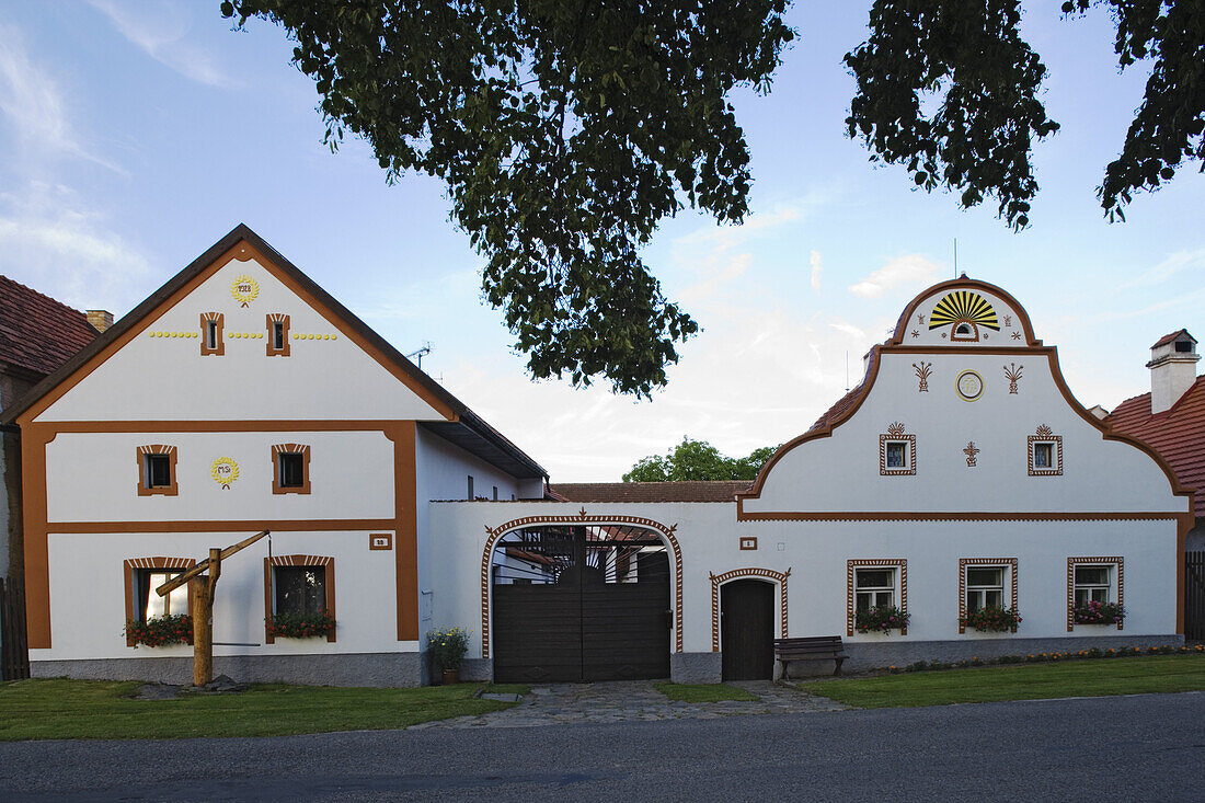 Bauerndorf Holasovice gehört zum UNESCO Weltkulturerbe, Südböhmen, Sumava, Tschechien