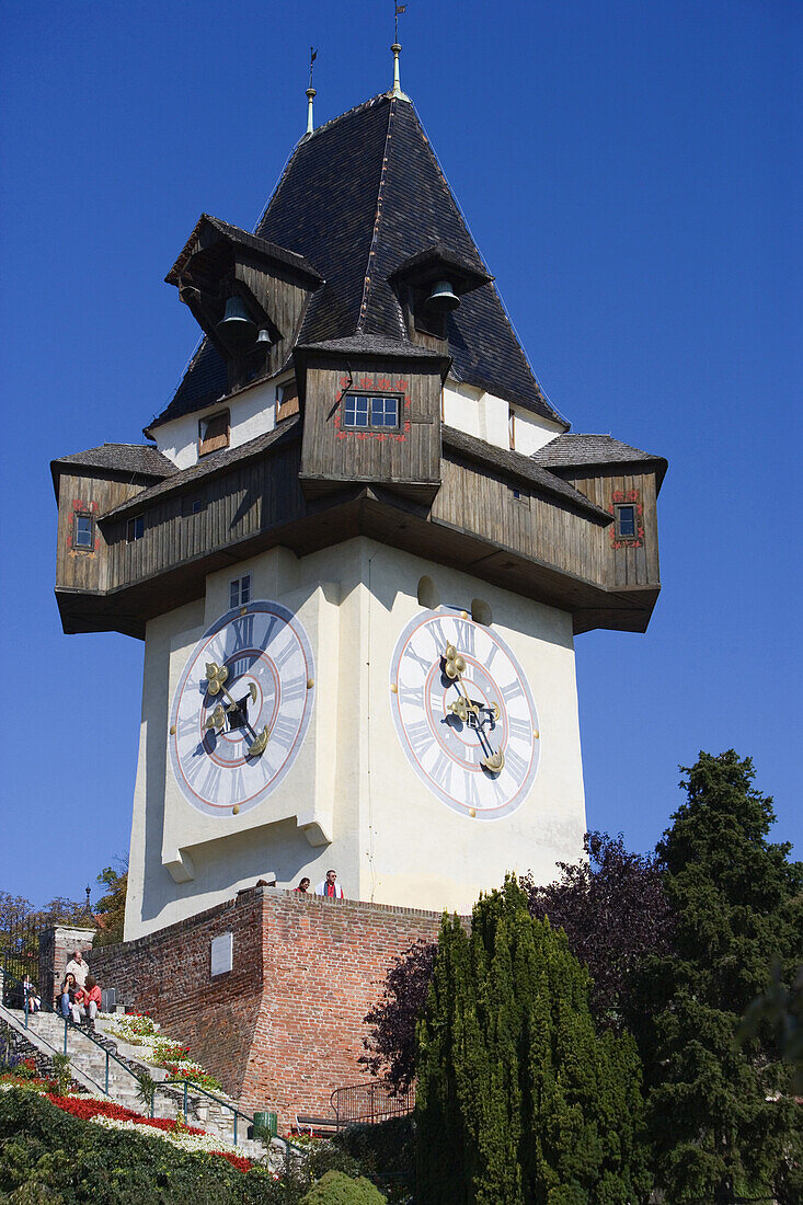 Uhrturm, Graz, Steiermark, Österreich