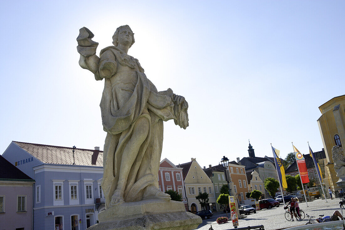 Main square in Retz, Lower Austria, Austria