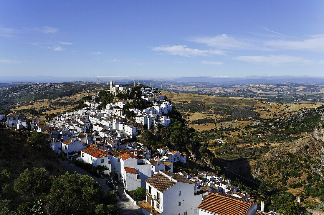 Blick auf Casares, Andalusien, Spanien