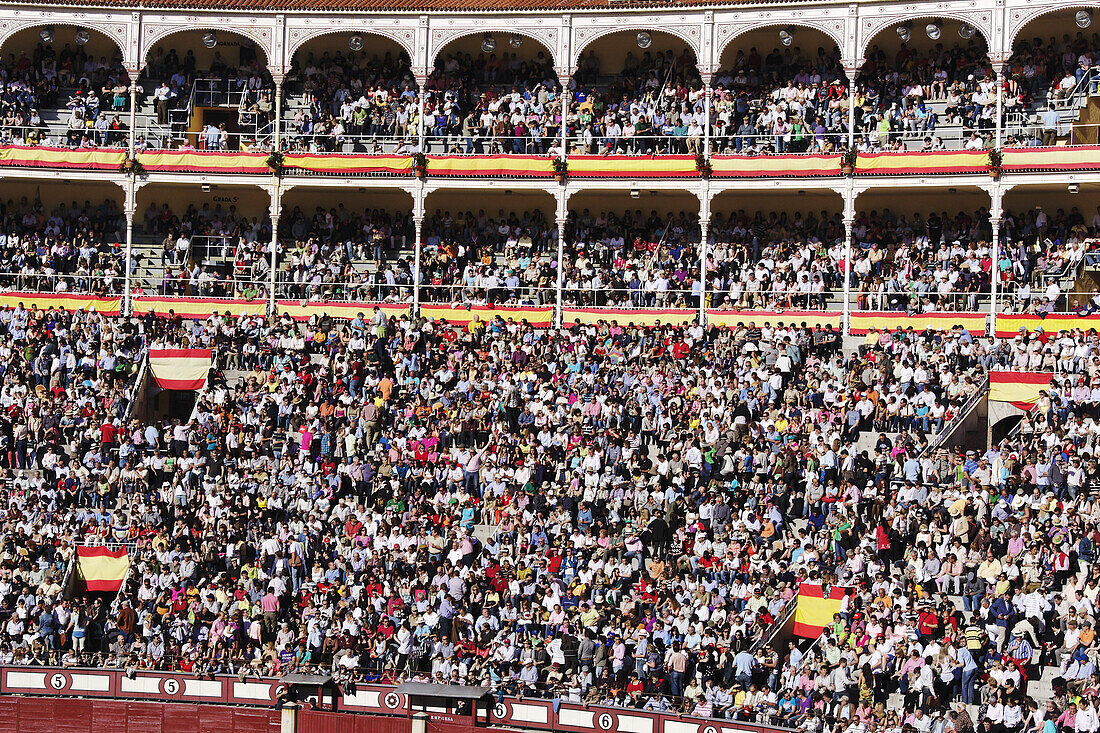Stierkampf in der Las Ventas Arena, Madrid, Spanien
