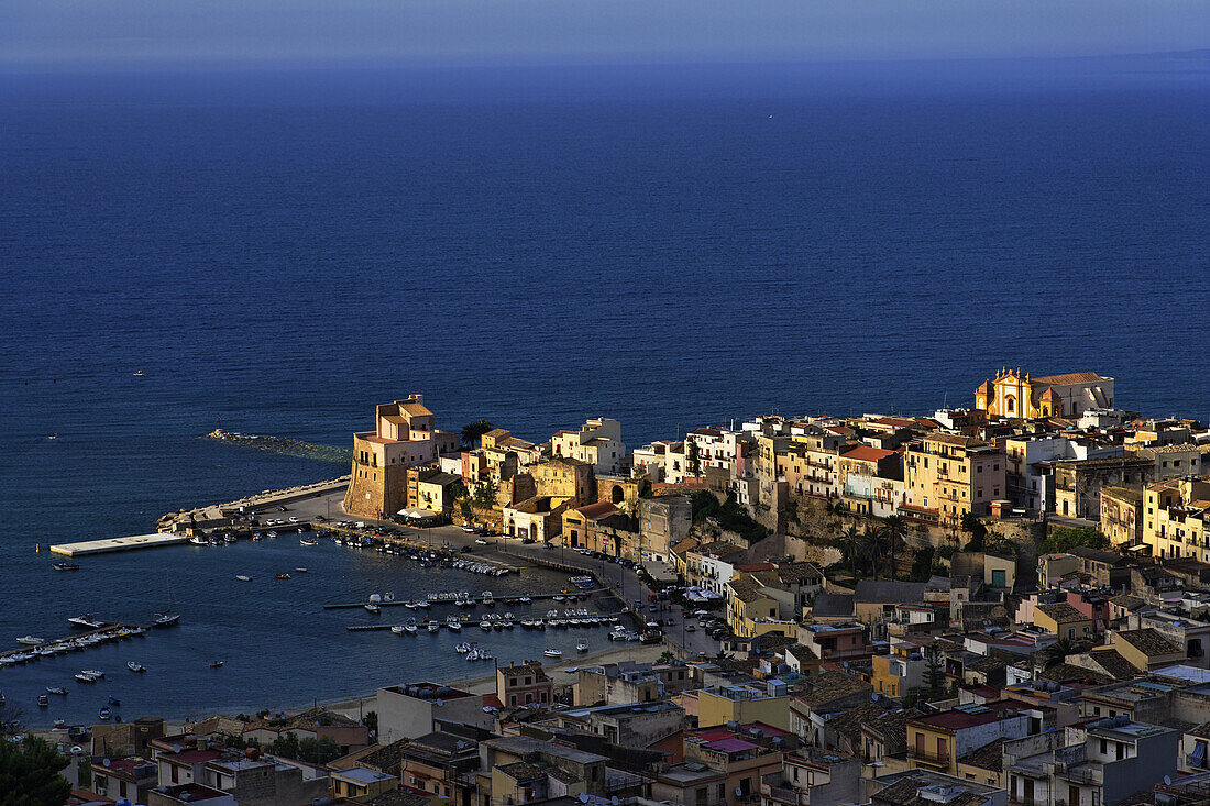 View over Castellammare del Golfo, Sicily, Italy