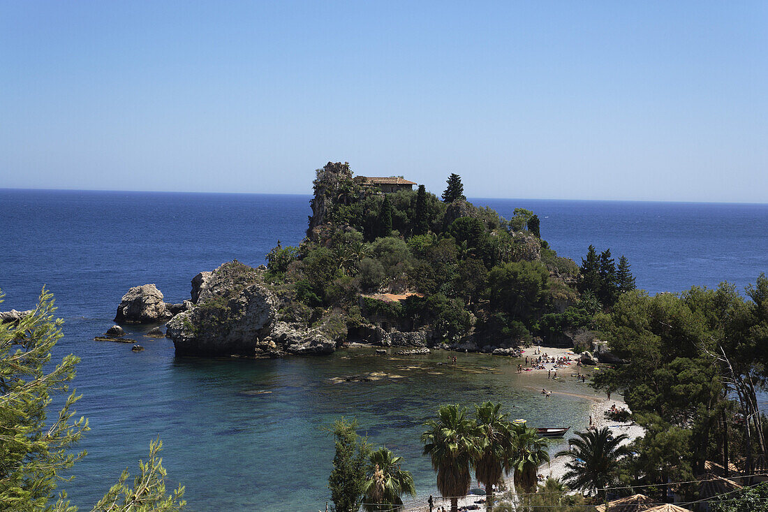 Isola Bella, Taormina, Sizilien, Italien