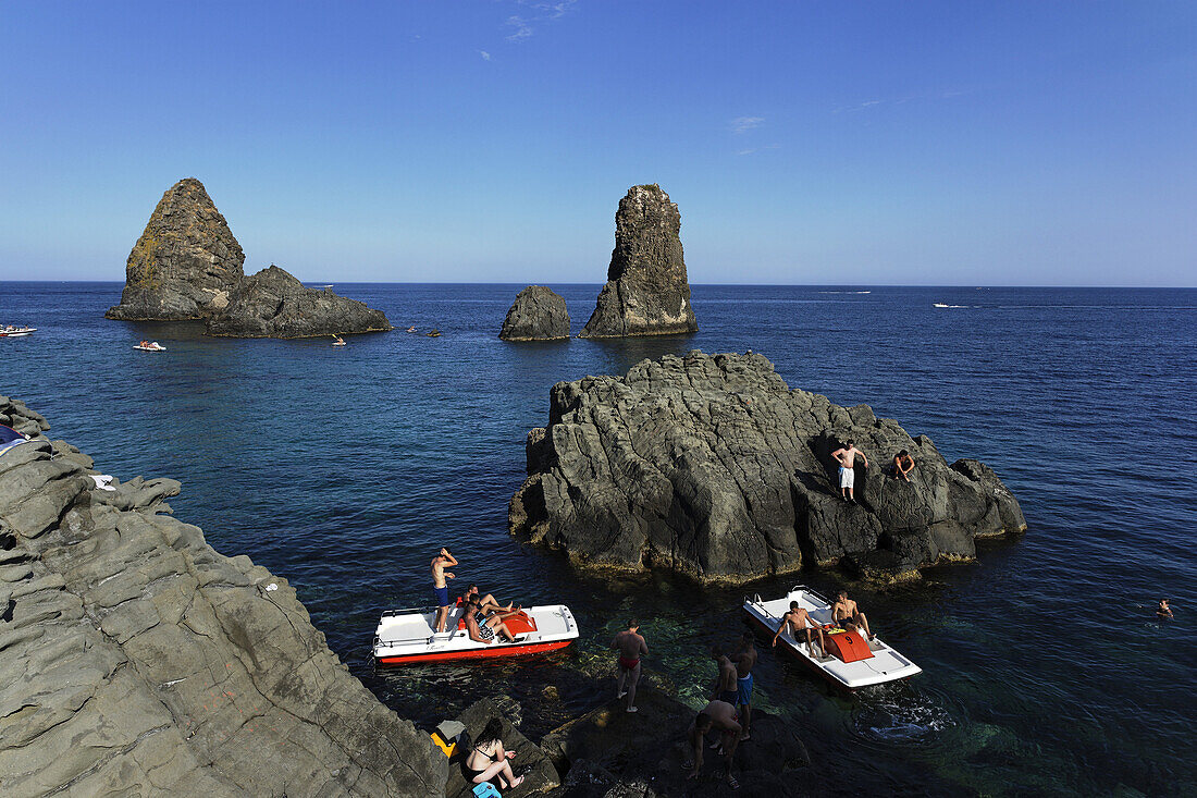 Cyclopean Isles, Aci Trezza, Aci Castello, Sicily, Italy