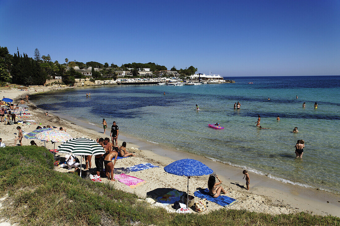 Beach of Fontane Bianche, Syracuse, Sicily, Italy