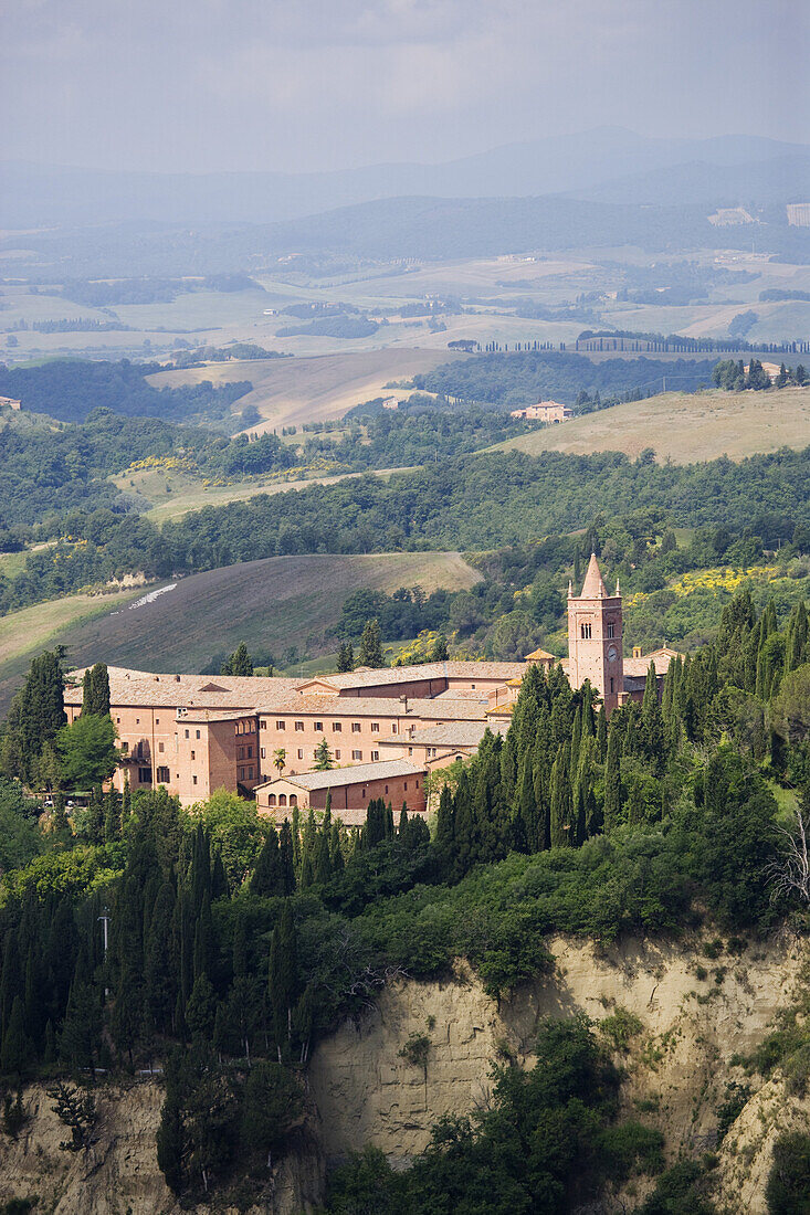 Benedictine monastery Monte Olivieto Maggiore, Tuscany, Italy