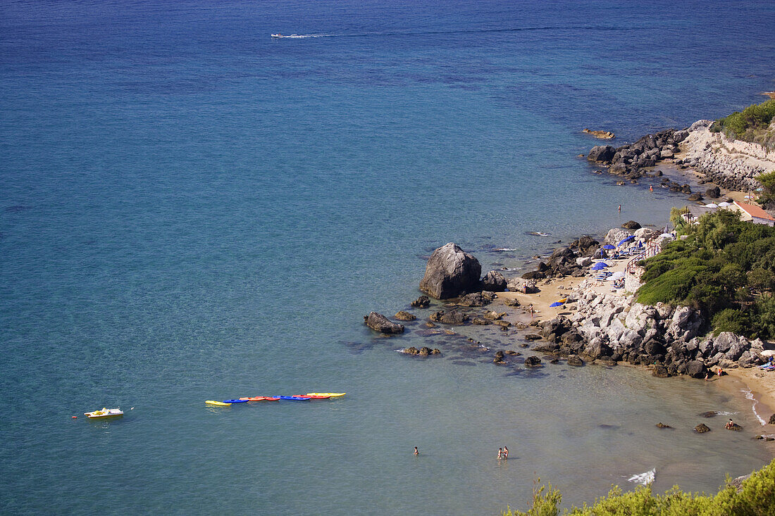 Strand Riva del Marchese bei Porto Ercole am Monte Argentario, Maremma, Toskana, Italien